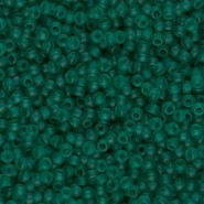 Miyuki seed beads 11/0 - Matted transparent emerald 11-147F